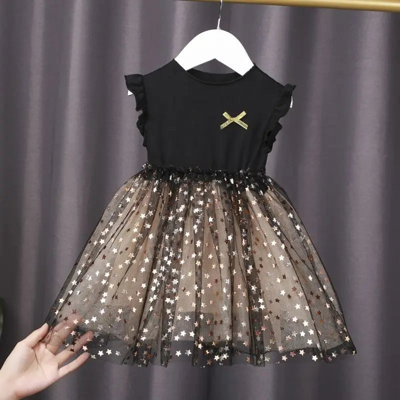 Baby Girls Floral Princess Dress Spring Autumn Korean Style Long Sleeve Big Turn Down Collar Kids Girl Dresses Summer 2024 New