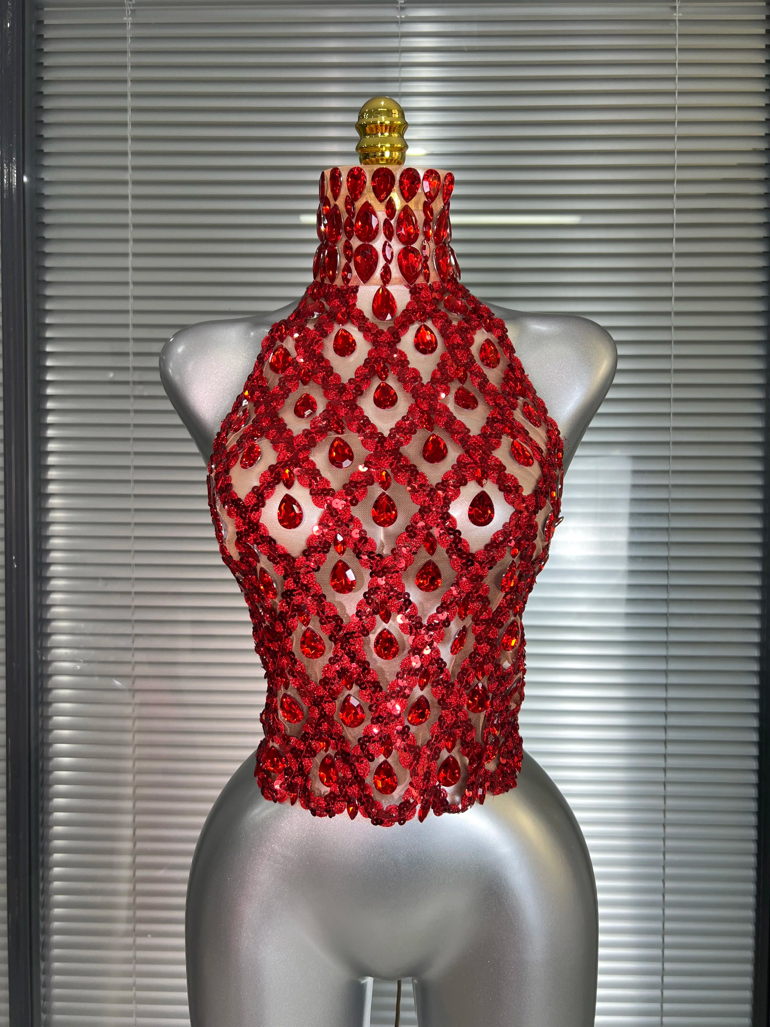 Summer New Women Sexy Halter Backless Designer Camisole Tops Ladies Trendy Night Club See Through Camis Crop Tops