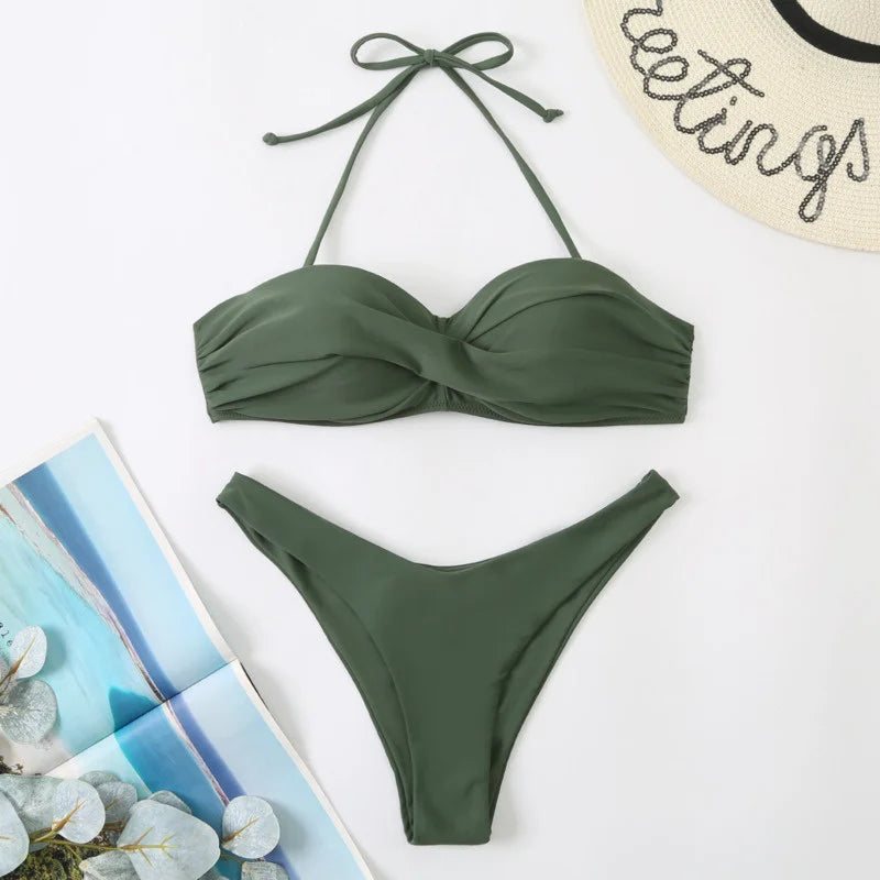 Sexy Bikini With Push Up Women Swimwear Female Swimsuit Girl Bikinis Set Swimming Bathing Suit For Beach Wear Pool Summer
