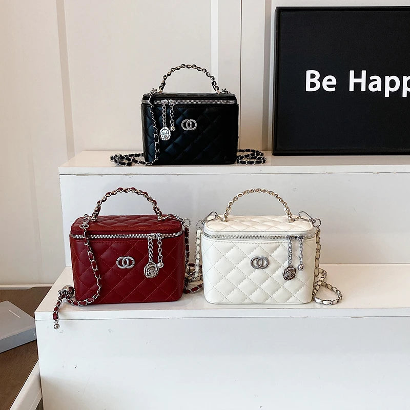 Women's Messenger Bag Leather Made Elegant Classic Shoulder Bag For Ladies Luxury Brand Famous Designer Tote Handbags