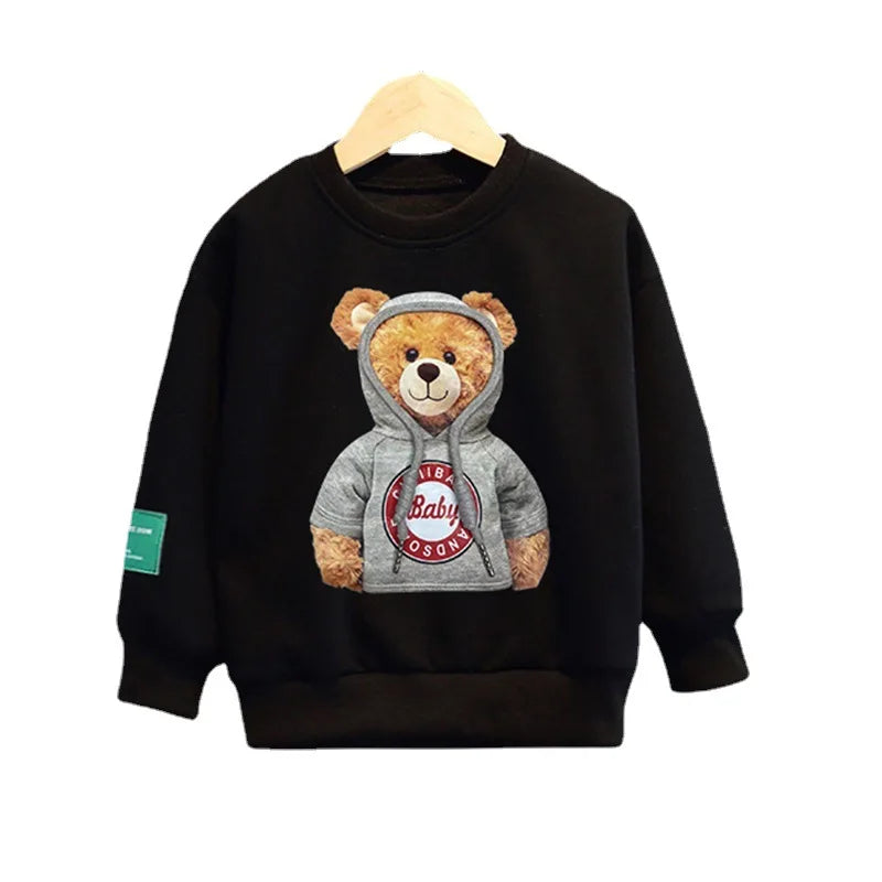Baby Boys And Girls Clothing Set Spring Autumn Children Hooded Outerwear Tops Pants 2PCS Outfits Kids Teenage Costume Suit