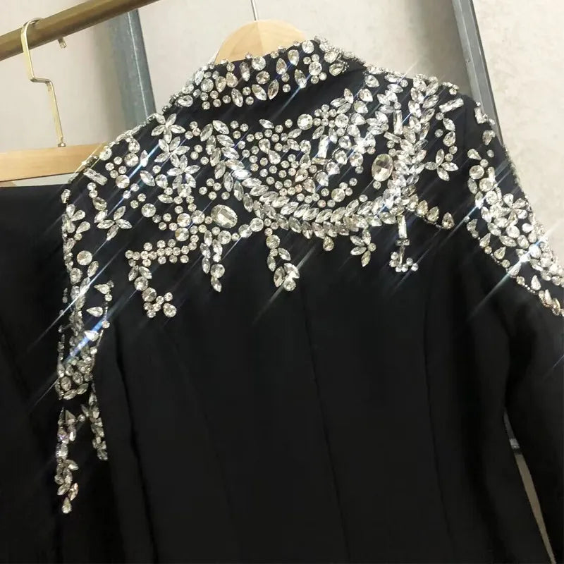 Women's new 2024 christmas gift Rhinestones 5000 needles handmade blazers Party Blazer Luxury Elegant Suit blazer Jackets