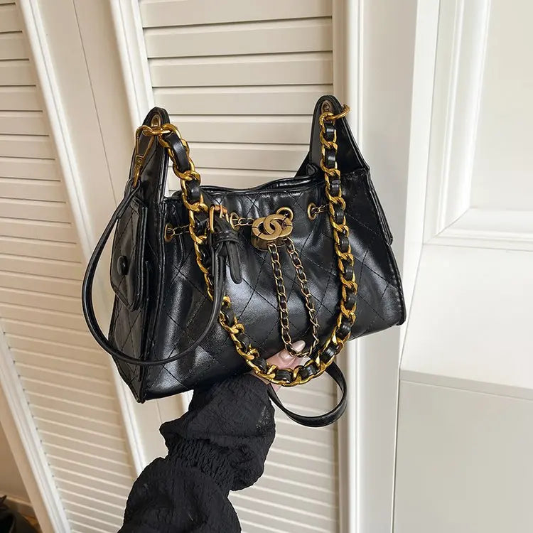 2025 Premium Leather Messenger Bag, Vintage-Inspired Convertible Shoulder Crossbody Purse for Women, Casual Day to Night Tote