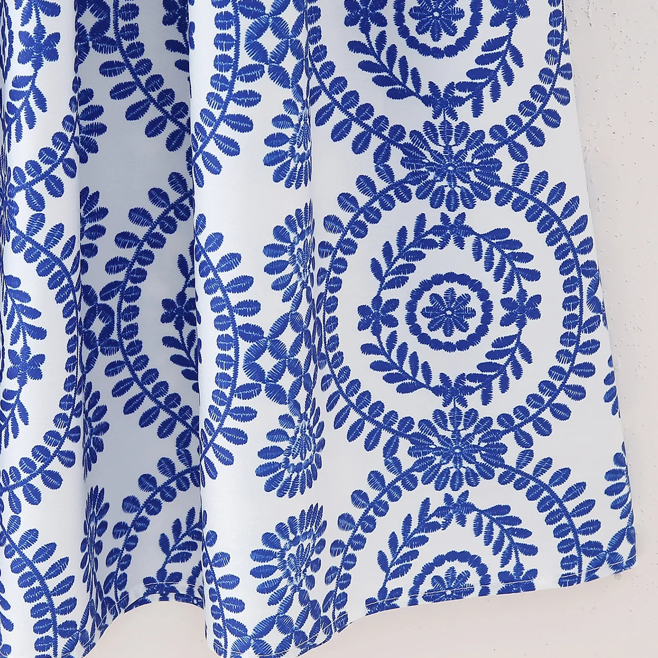 Stylish Printed Skirt Women Spring New Fashion High Waist Pleated Ankle Length Modern Lady Long Bottom Wear