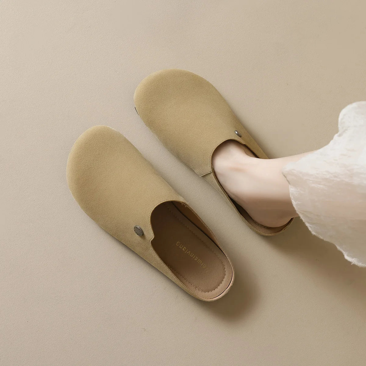 spring women's outdoor shoes Mules Slippers Ladies' casual flat shoes Work shoes Boat shoes Large sizes 41-43