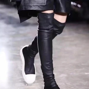 Shoes Winter Casual Women Boots Black Over the Knee Boots Sexy Female Autumn Winter lady Thigh High Boots Shanli 50cm