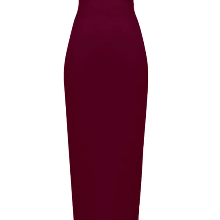 Women Candy Color Sexy Neon Green Pink Orange Yellow Pink Midi Knee Length Bandage Skirt Designer Pencil Skirt Faldas 78cm