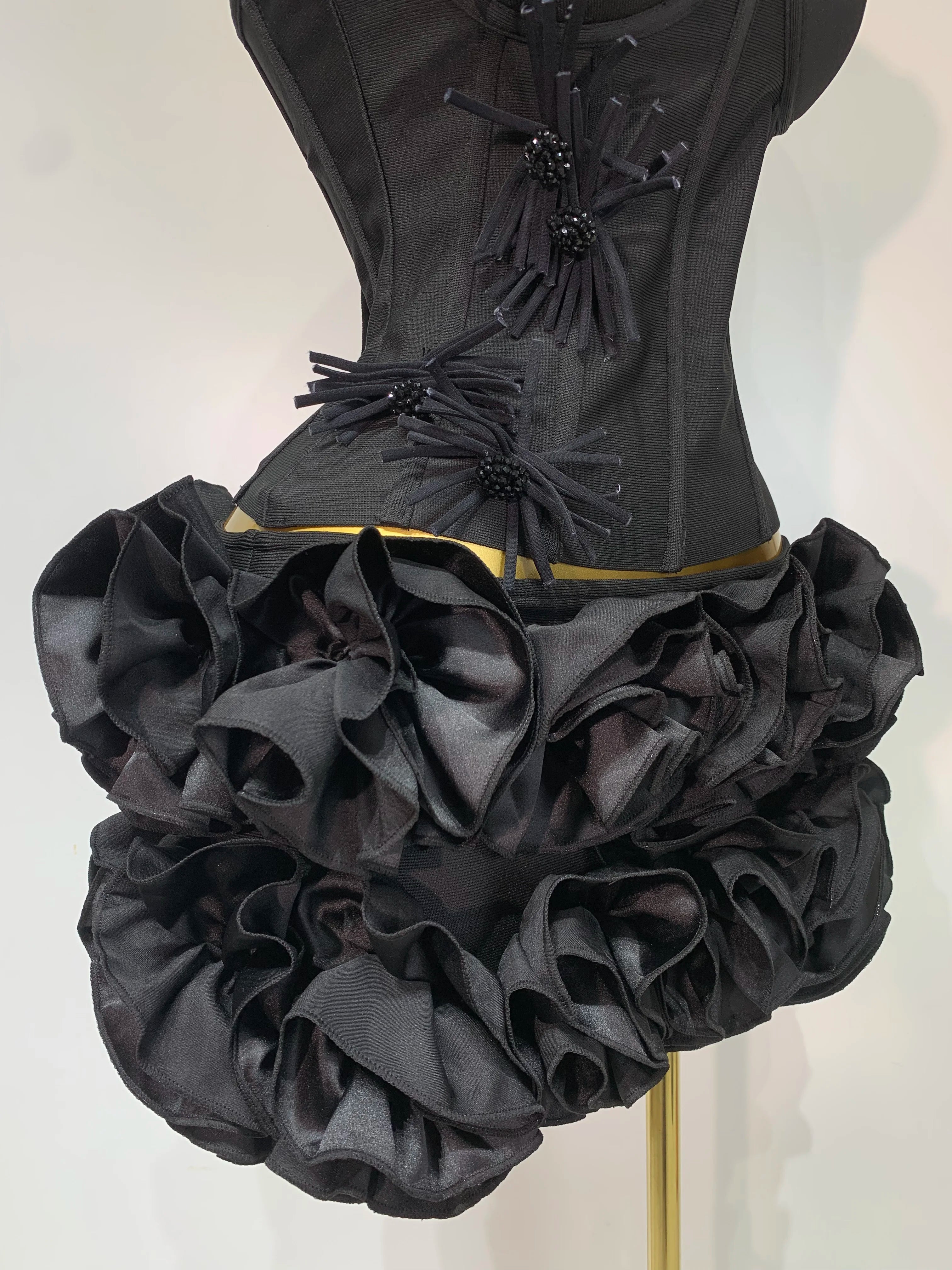 Women Sexy Halter Prom Gown Fashion Celebrity Club Party Two Piece Set Cocktail Elegant Luxury Birthday Party Bandage Outfit