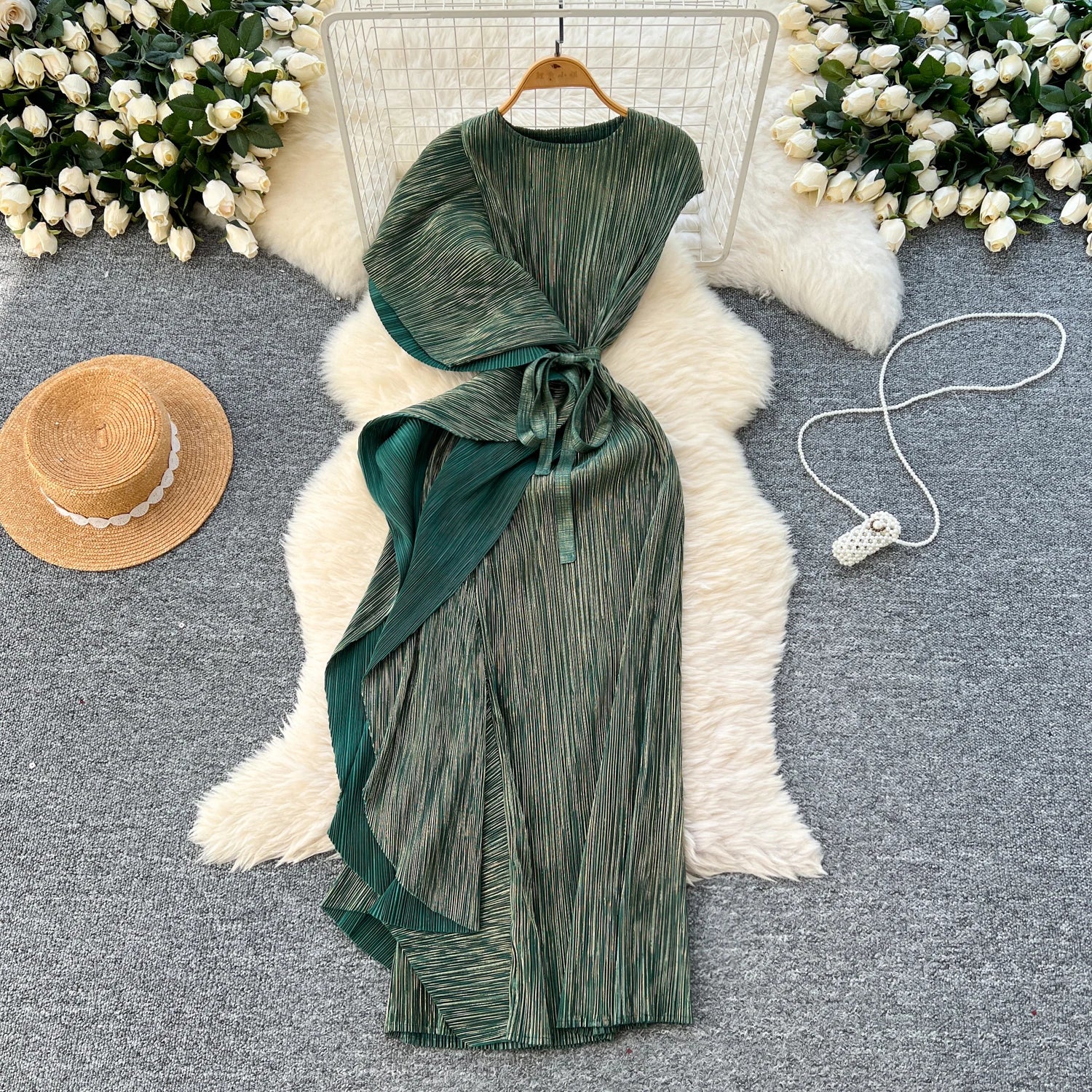 Chic asymmetrical sweet Spliced Elegant Korean Fashion Fairy Dresses Sexy High Waist A-line Vestidos Summer Women Vacation