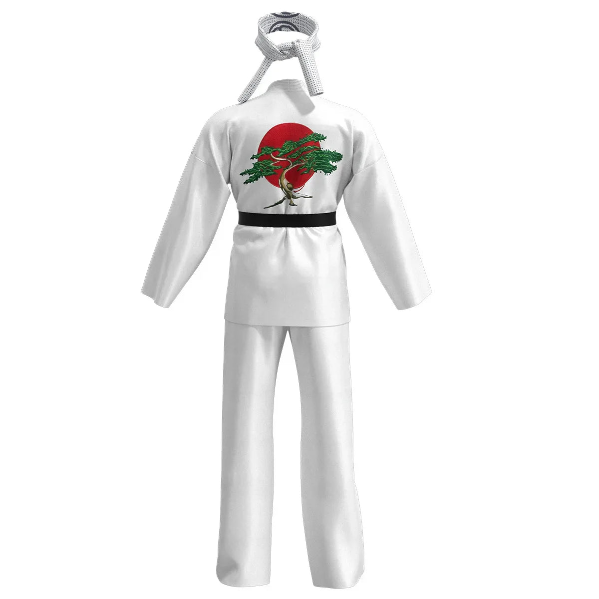 Karate Kids KOF Cobra Kai Cosplay Costume Kid Aldult Black White Kimono Uniform Headband Anime Halloween Party Suit Tracksuit