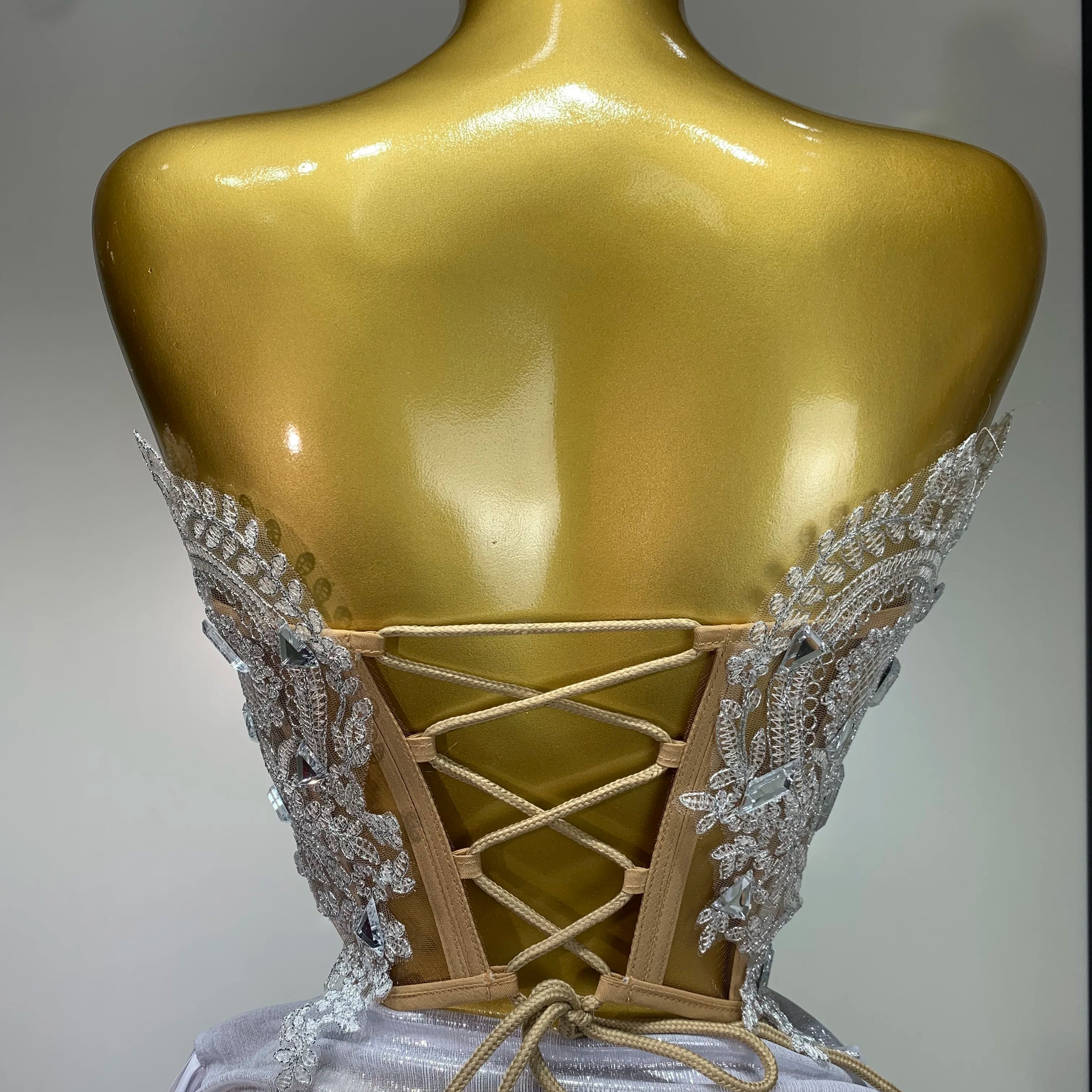 est 2025 Sparkly Blue Crystals Sequins Sexy Strapless Short Dress for Women Party Birthday Nightclub Singer Dancer Stage Wear