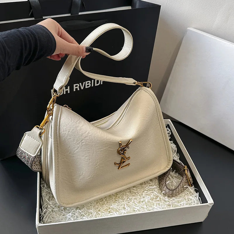 2025 Summer New Arrival Women's Vintage Shoulder Bag Trendy Crossbody Armpit Purse High-End Retro Style Must-Have Accessory