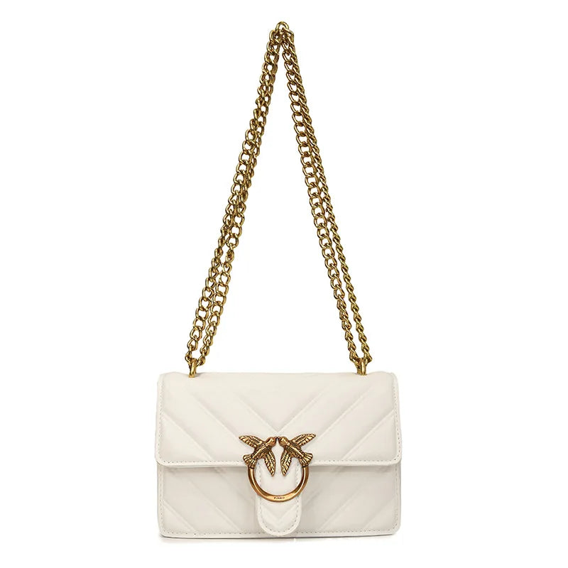 Rhombus Chain Swallow Bag 2025 New Versatile Small Square Bag Fashionable Foreign Style Shoulder Messenger Bag