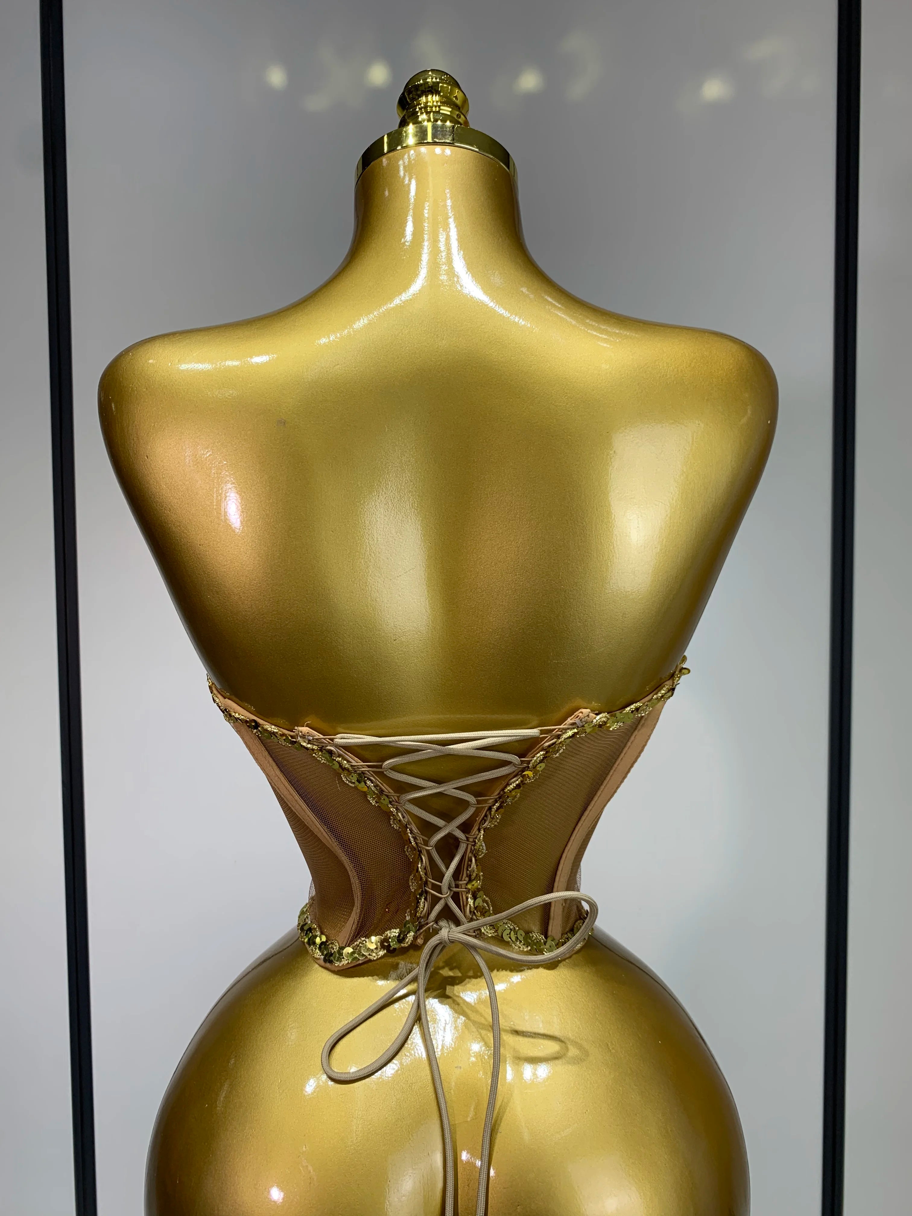 Sparkly Sequin Diamond Mesh Transparent Two Piece Set Women 2025 Sexy Evening Party Celebrate Birthday Photo Shoot Wear