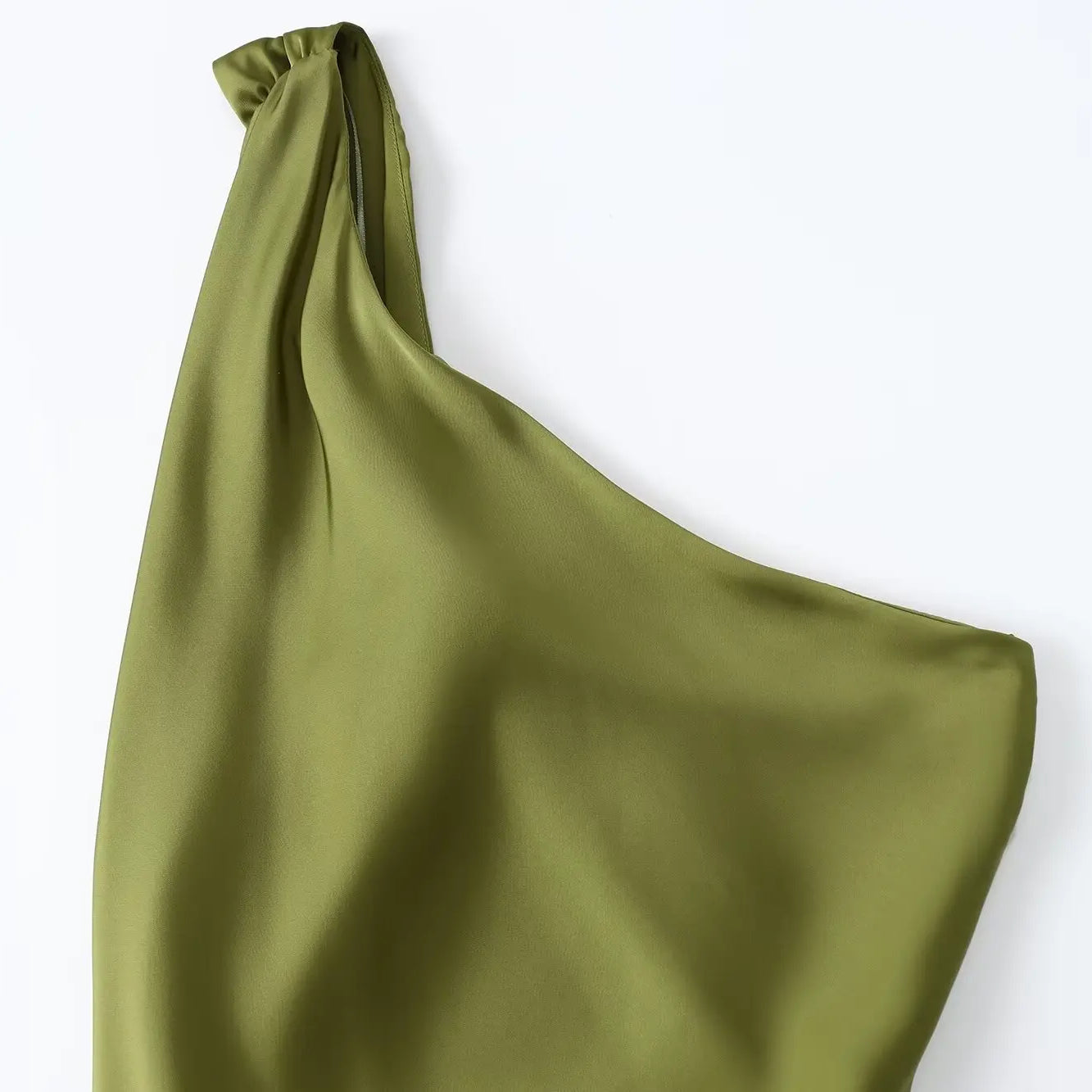 TRAFZA Elegant Woman Chic Vintage Backless Folds Side Zipper Long Dress Women Asymmetrical Sleeveless Solid Evening Dress