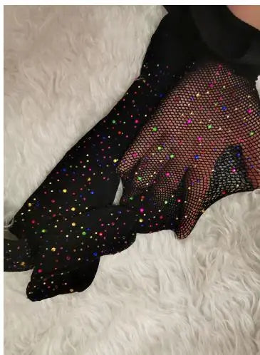 Fishnet Diamond Pantyhose Women Sexy Fashion Shiny Net Tights Female Slim Rhinestone Mesh Nylon Stockings Tights 01 One Size