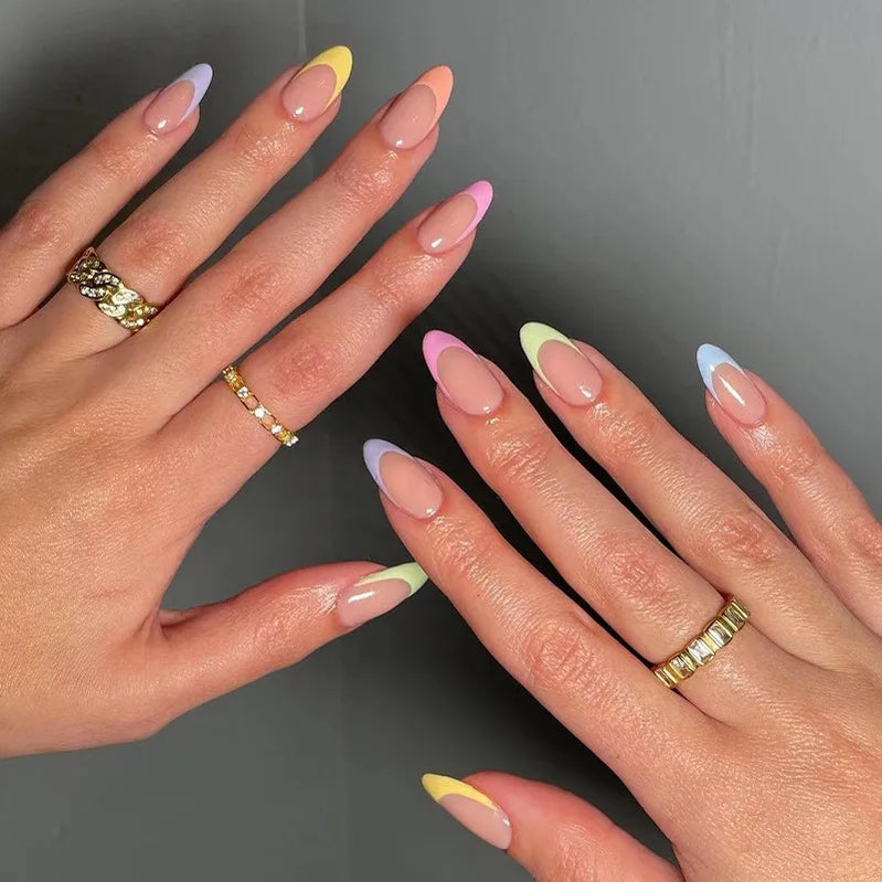 Unhas postiças simples vermelho vinho com cola, comprimento médio, amêndoa, unhas postiças, vestíveis, cabeça redonda, oval, cobertura total