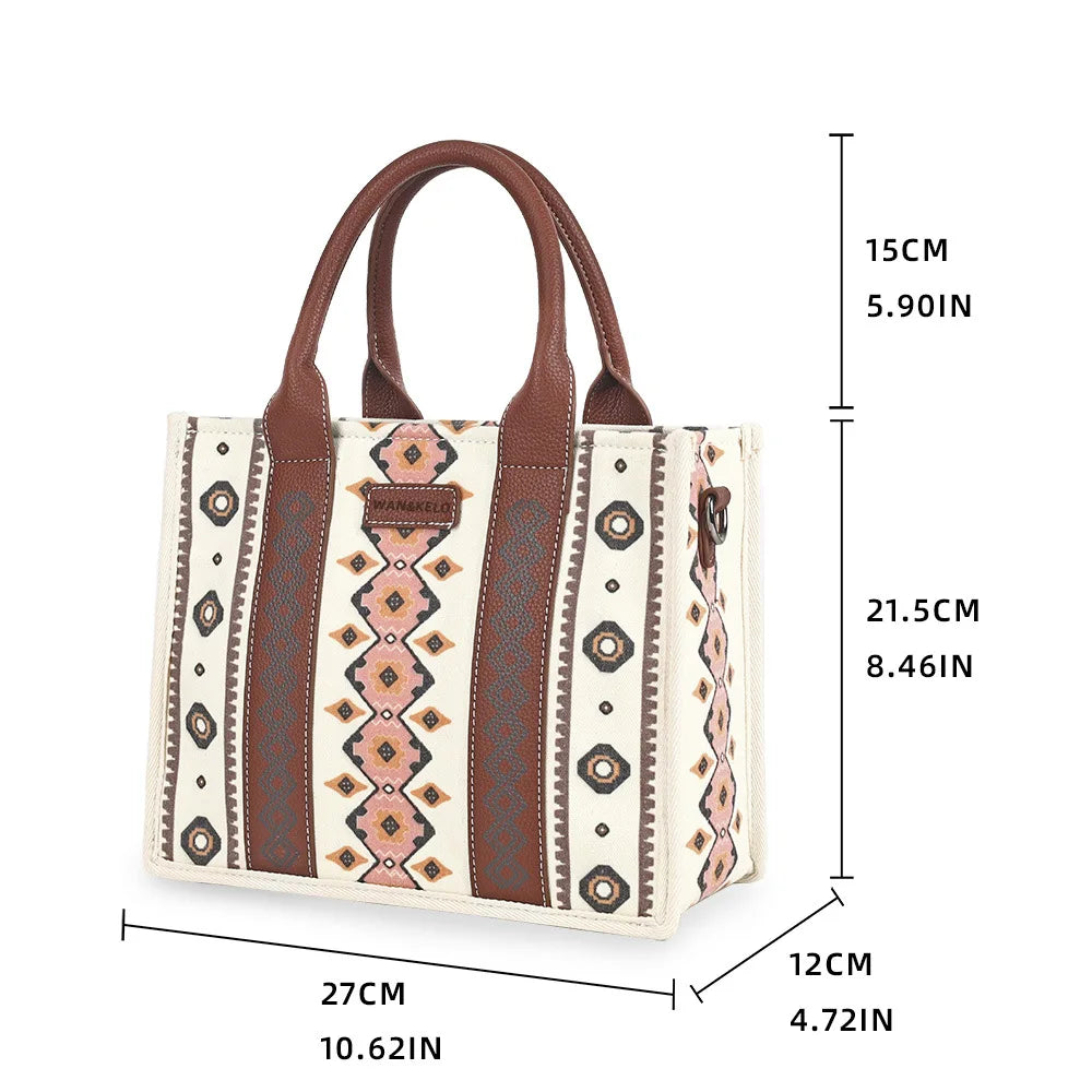Vintage Tote Bag for Women Retro Shoulder Bag Top Handle Satchel, Women's Boho Western Handbag, Shoulder Purse & Crossbody Bag