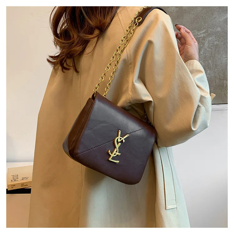 Trendy Mini Bag 2025 New Chic Shoulder Purse for Women, Fashionable Small Crossbody Bag with Chain Strap