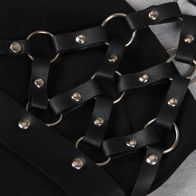 VC 2023 Summer Long Dress Women Sexy High Split Design Evening Party Black Bandage Dress Fashion Stage Show Wear