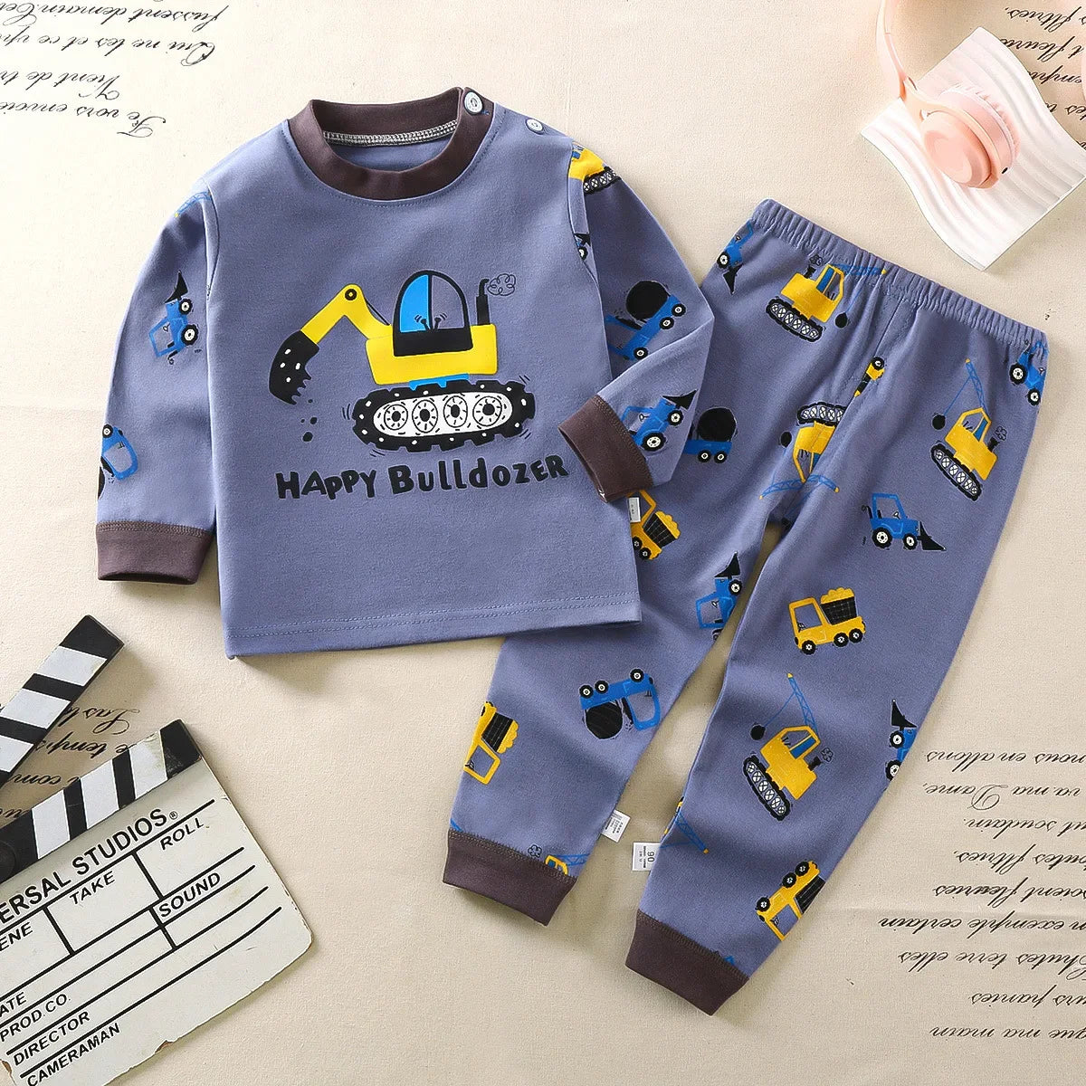 Children Sets Kids Clothes Boys Girls Suit Pajamas Children Clothinng Pants Cartoon Autumn Winter Sleepwear Outfits Cotton Style 11