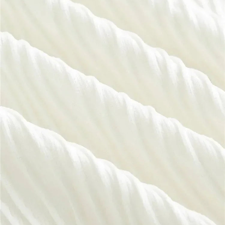 Women Textured Mock Neck Flare Long Sleeve Crop Top Fall Winter Elegant Preppy Style Y2K Rib Knit Slim T Shirt Blouse 2023