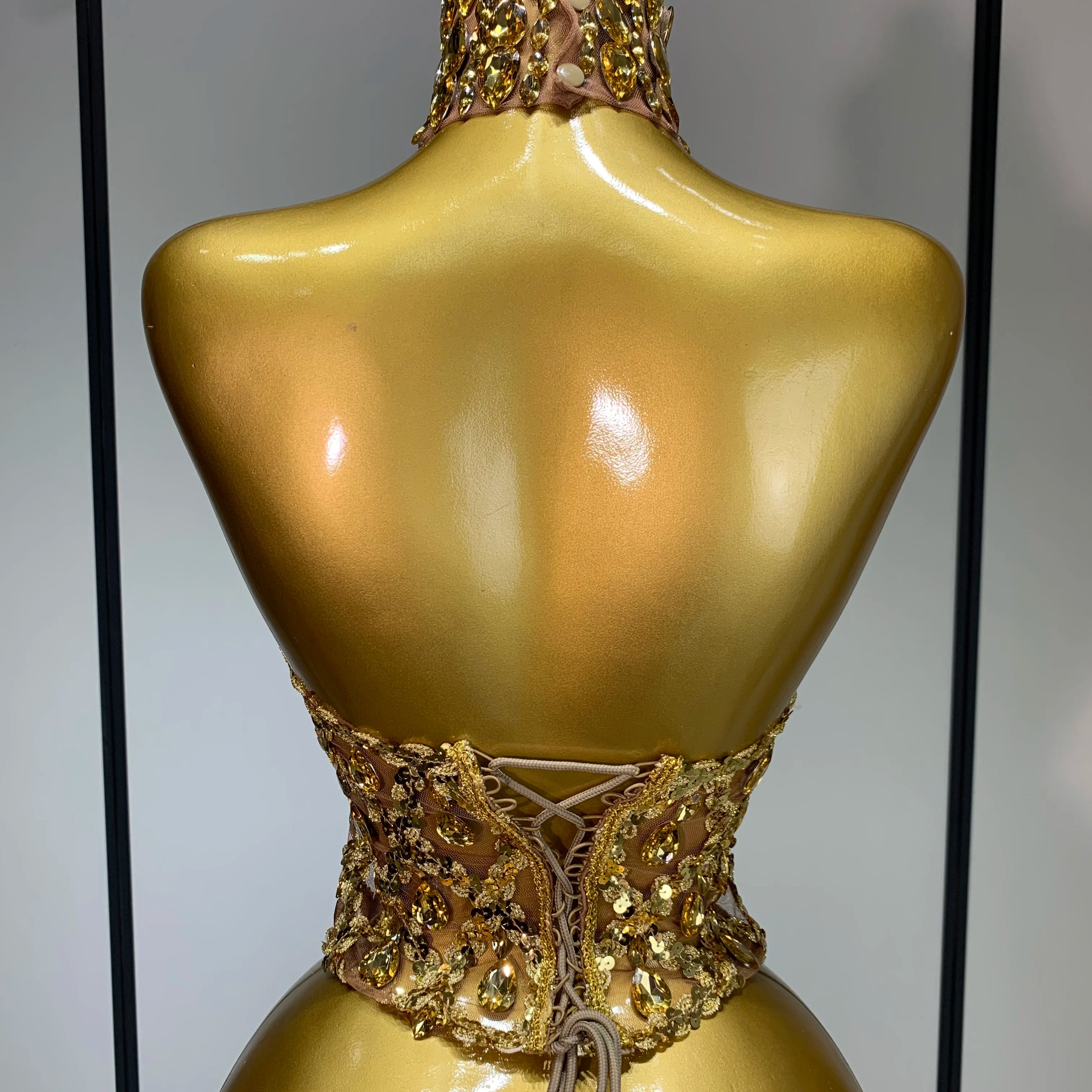 Shining Rhinestones Sexy Transparent Mesh Top Women Evening Party Celebrate Fashion Show Singer Dancer Nightclub Stage Costume