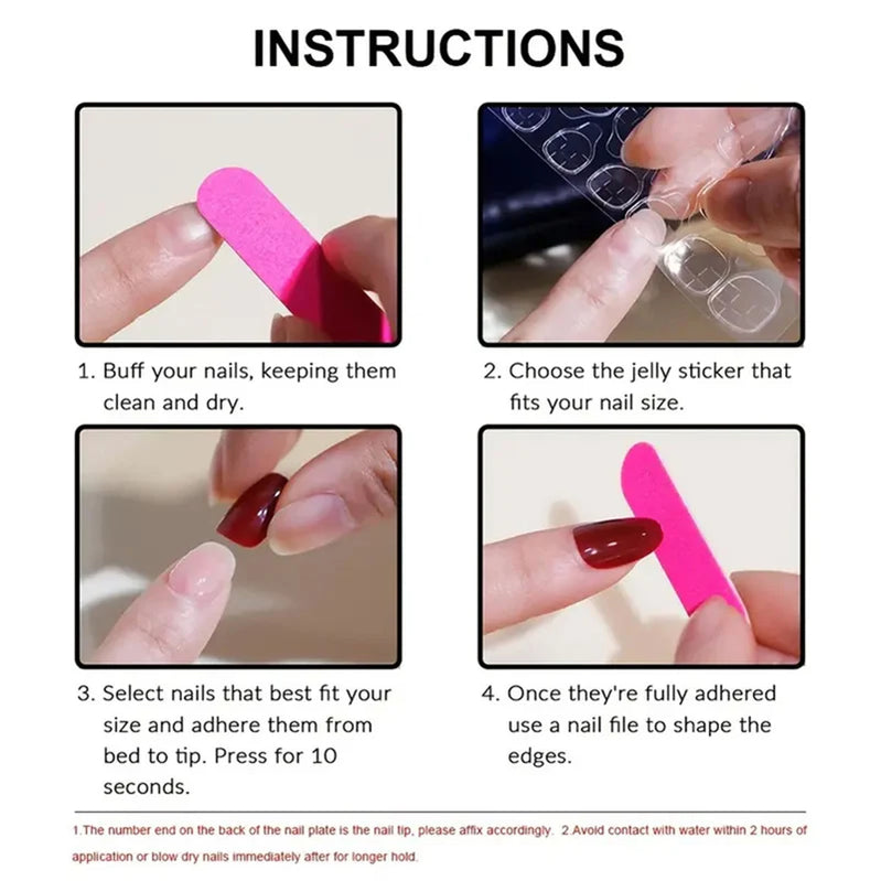 24pcs Flower Printed Fake Nail Tips INS Gradient Color Short Almond False Nails for Women Wearable European Press on Nails