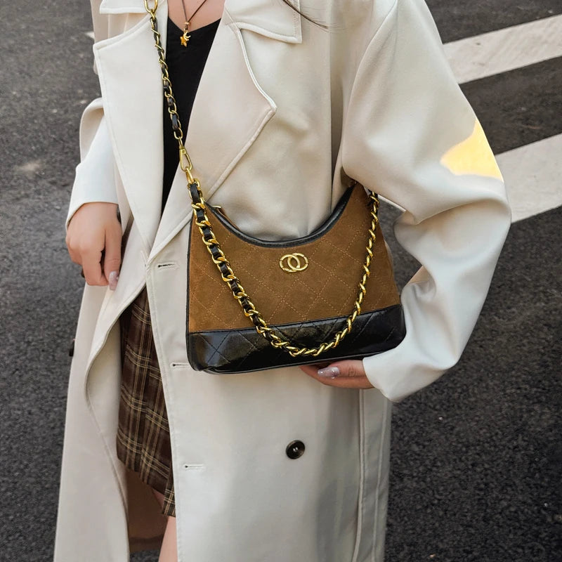 Fashion Forward Women Designer Crossbody Bag Luxury Leather Handbag High End Shoulder Tote Vintage