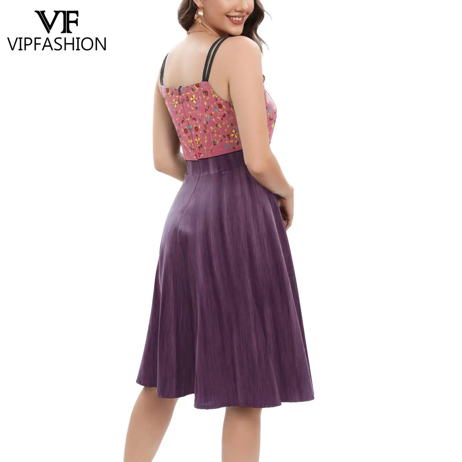 VIP FASHION Hocus Pocus Witch Dress for Women Winifred Sanderson Mary Sarah Sister Cosplay Costume Adult Halloween Classic Dress