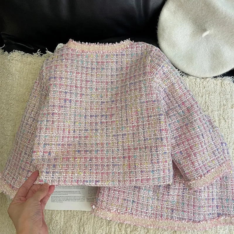 Winter Girls Clothing Set Autumn Fashion Thickening Jacket Tops+Skirt Warm Children Clothing Suits Korean Kids Clothes 2Pcs 2-7Y