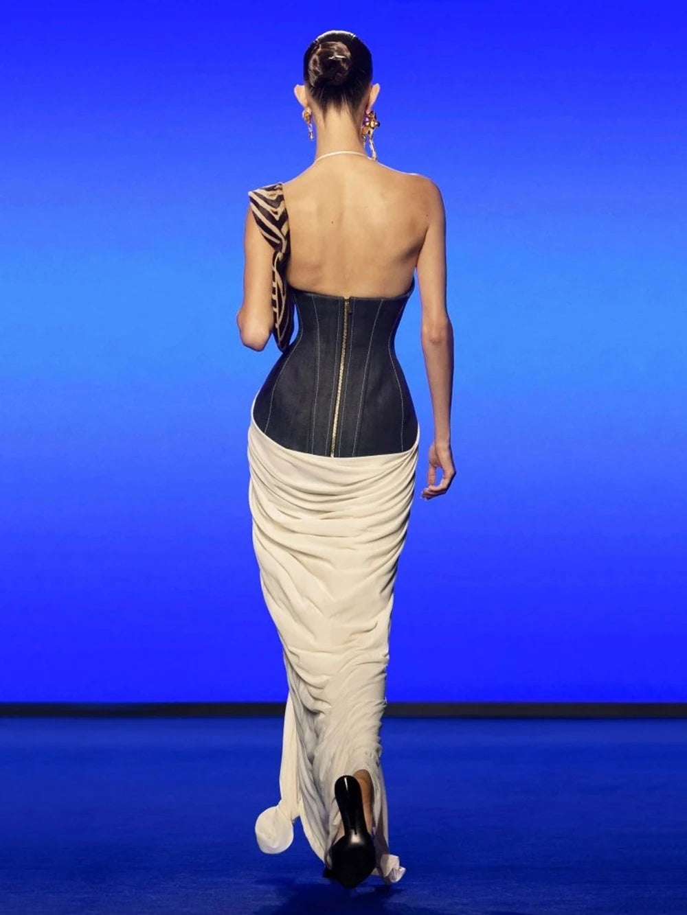 Summer Women Patchwork Drape Halter Backless Maxi Dress For Women Bodycon Sexy Party Elegant Outfits Evening Birthday Clothes