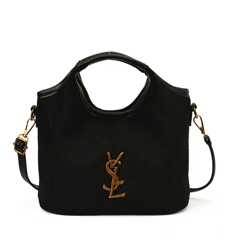 2025 New Bucket Bag, Designer Quilted Crossbody Bag for Women, Large Capacity Chain Shoulder Purse, Korean Style Handbag