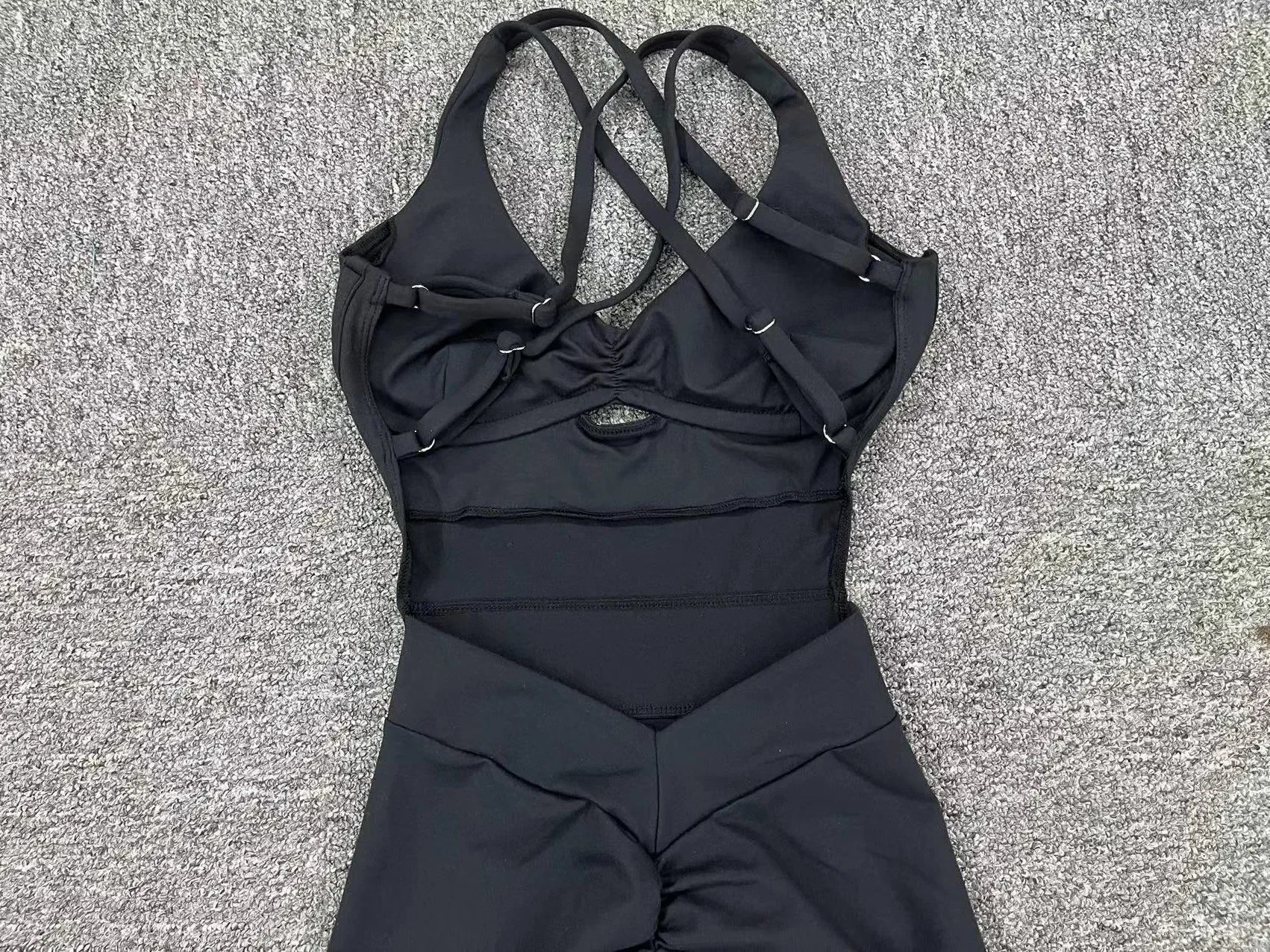 Sporty Jumpsuit Women Sportwear Push Up Gym Set Women Fitness Overalls Lycra Sport Outfit for Woman Sportswear Yoga Clothes PINK