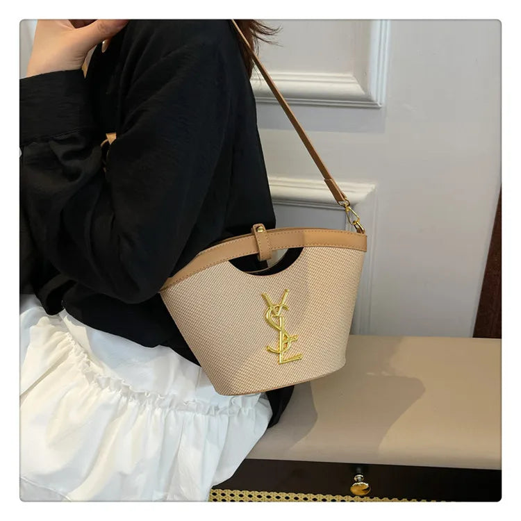 2025 Sling Tote Bucket Bag - Minimalist Top-Handle Shoulder Bag for Women, Versatile Crossbody Purse for Daily Use