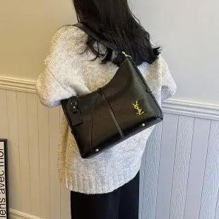 2025 Genuine Leather Tote Bag, Vintage Inspired Shoulder Bag for Women, Unique Retro Purse, Luxe & Timeless