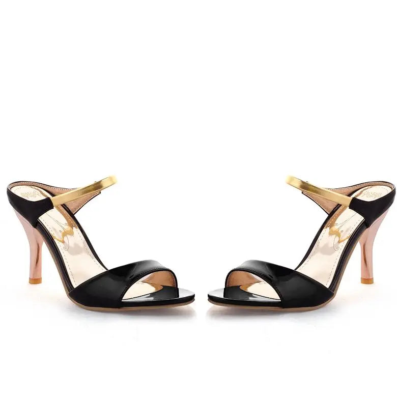 SIMLOVEYO Big size 34-43 Women Sandals Sexy High Heels Flops Gladiator Open Toe Platform Summer Sandals
