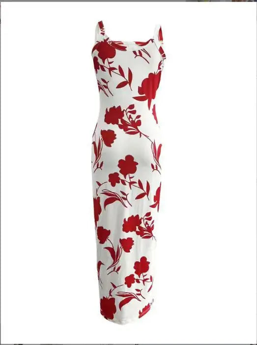 CM.YAYA Summer Women Sleeveless Strap O-neck Sexy 2024 Summer Long Evening Dress Knit Ribbon Night Club Party Maxi Dresses as picture 29