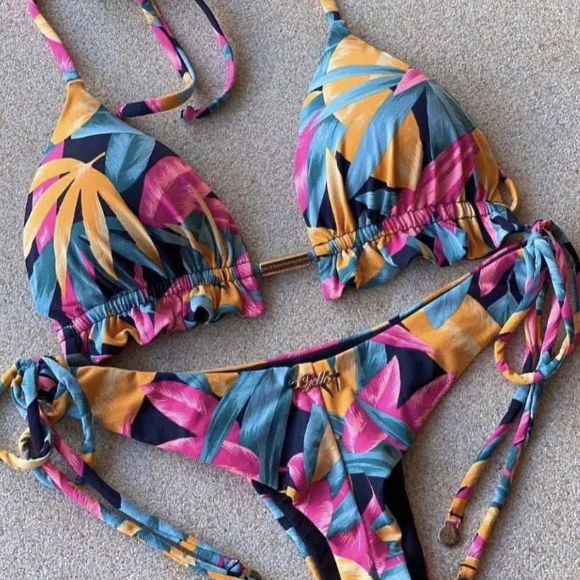 RUOTONGSEPT Bikini Women's Swimsuit 2022 New Swimwear Female Sexy Bikinis Set Push up Swimming for Bathing Suit Women Swimsuits MK19