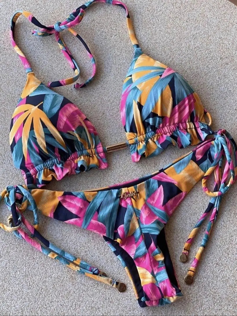 RUOTONGSEPT Bikini Women's Swimsuit 2022 New Swimwear Female Sexy Bikinis Set Push up Swimming for Bathing Suit Women Swimsuits MK19
