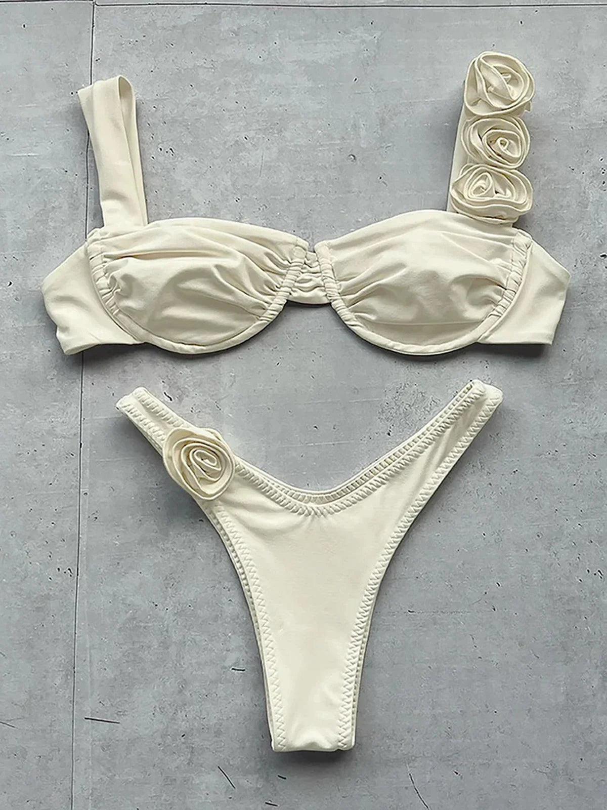 Push Up Bikini Sexy Women Swimsuit Female Swimwear Sexy Bikini Set Brazilian Biquini Floral Swimming Suit Bandage Beachwear JC329203