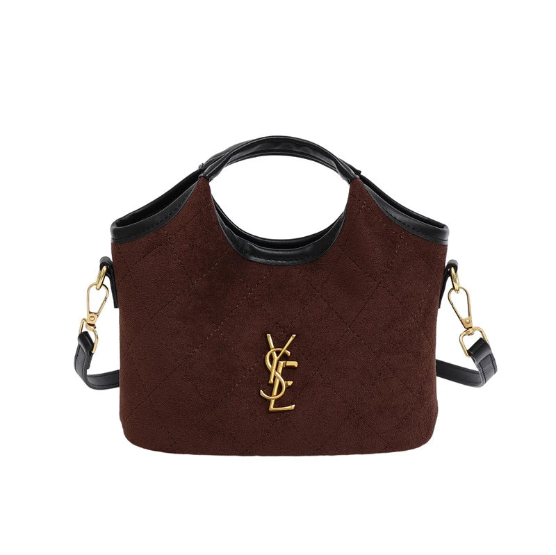 Parisian style design women's zipper shoulder bag elegant chain strap crossbody bag fashionable high-quality handbag