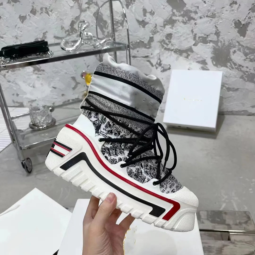 Leopard Print Women Snow Boots Waterproof Non-slip Designer Female Ankle Boots Platform Keep Warm Fur Ladies Winter Shoes Brown