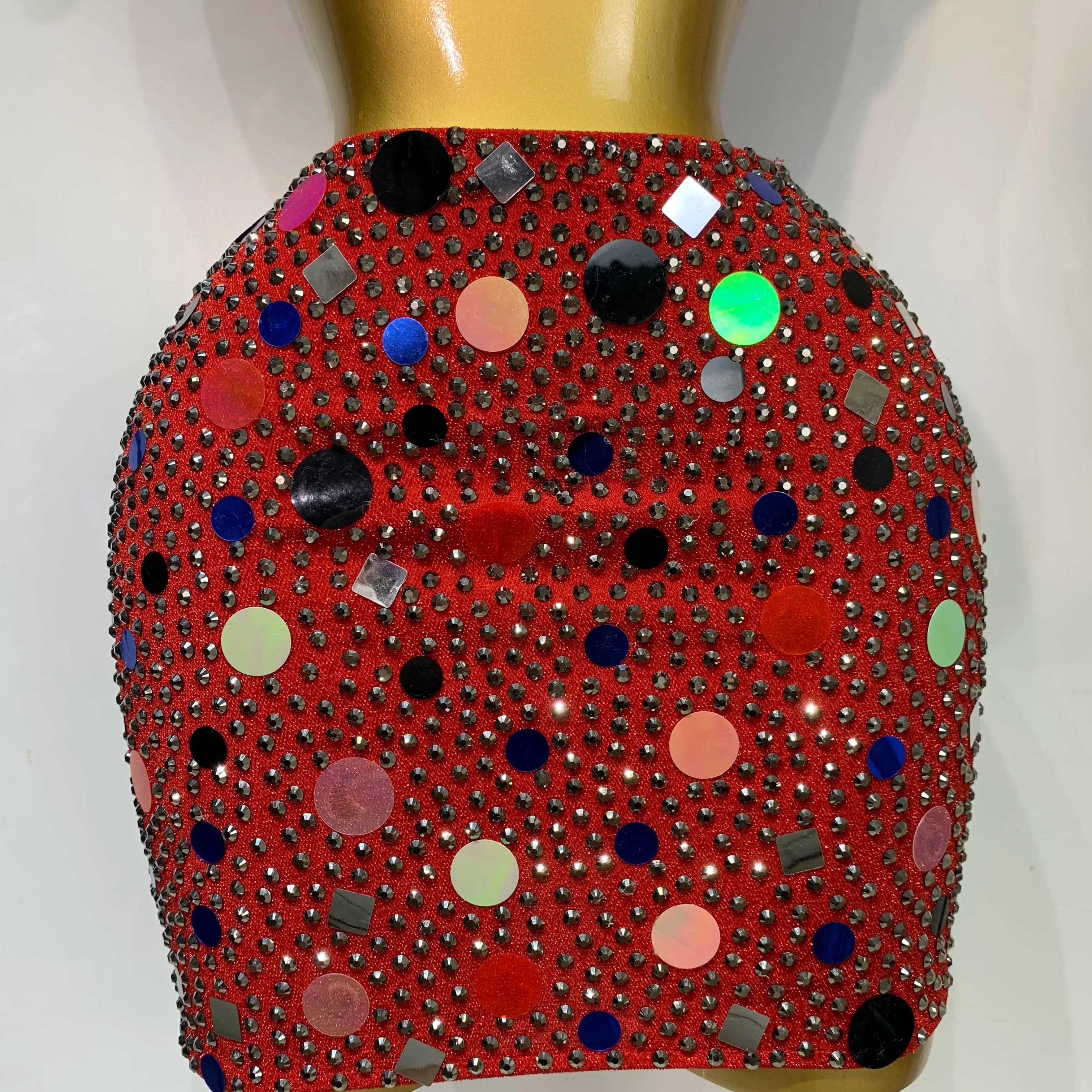 High Quality Luxury Rhinestone Sequin Sexy Two Piece Set 2025 New Fashion Nightclub Sparkly Perform Stage Costume Birthday Dress