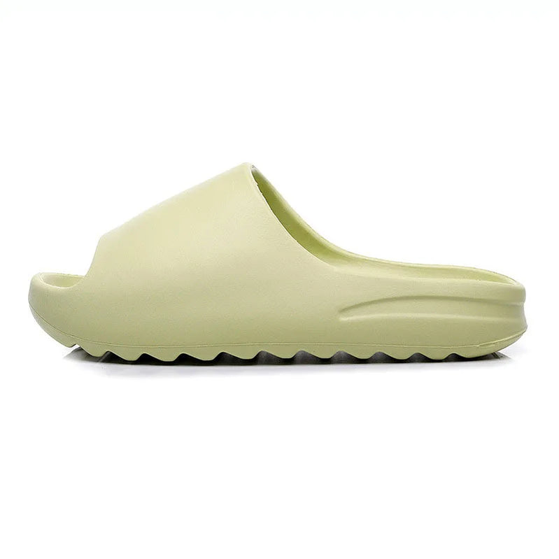 EVA Soft Thick Soled Slippers Women's Summer Fashion Wear Slippers Home Home Sandals Men's Beach Shoes green