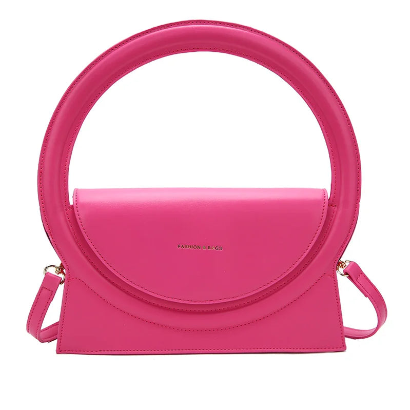 Brand Shoulder Bags for Women Top Brand Handbag Pu Leather Ladies Shoulder Tote Bag Luxury Handbag Purses Female Party Tote Bag Pink