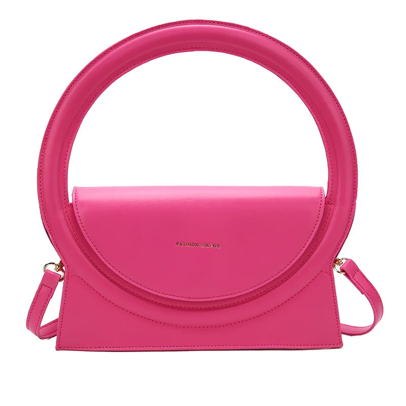 Brand Shoulder Bags for Women Top Brand Handbag Pu Leather Ladies Shoulder Tote Bag Luxury Handbag Purses Female Party Tote Bag Pink