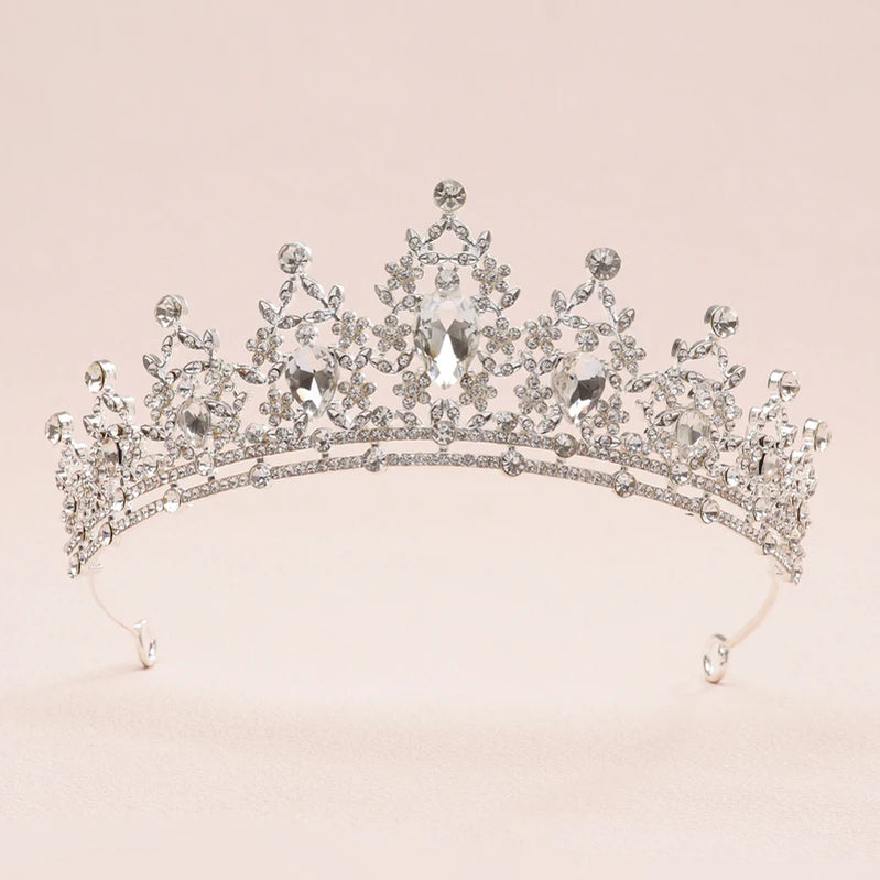 Bridal Headwear - A Golden Lady Fashion Wedding Princess Imitation Pearl Classic Tiaras Girl Luxurious Birthday Crown TS-0003-G