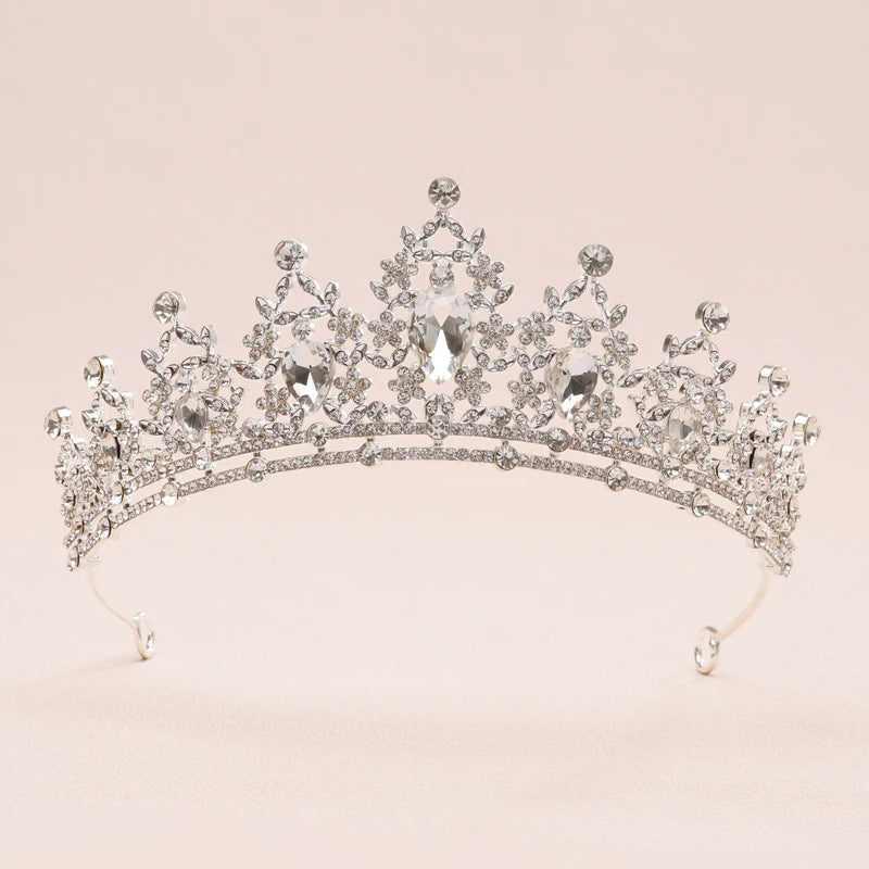 Bridal Headwear - A Golden Lady Fashion Wedding Princess Imitation Pearl Classic Tiaras Girl Luxurious Birthday Crown TS-0003-G