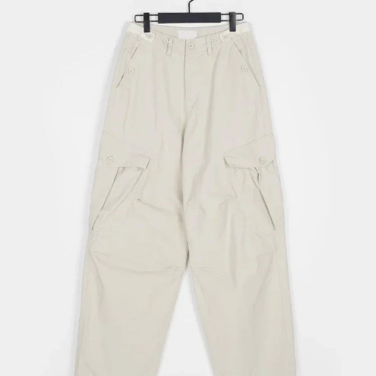 Multiple Pockets Straight Trousers Women Summer Loose Thin Cargo Pants Y2k Grunge High Waist Casual Wide Leg